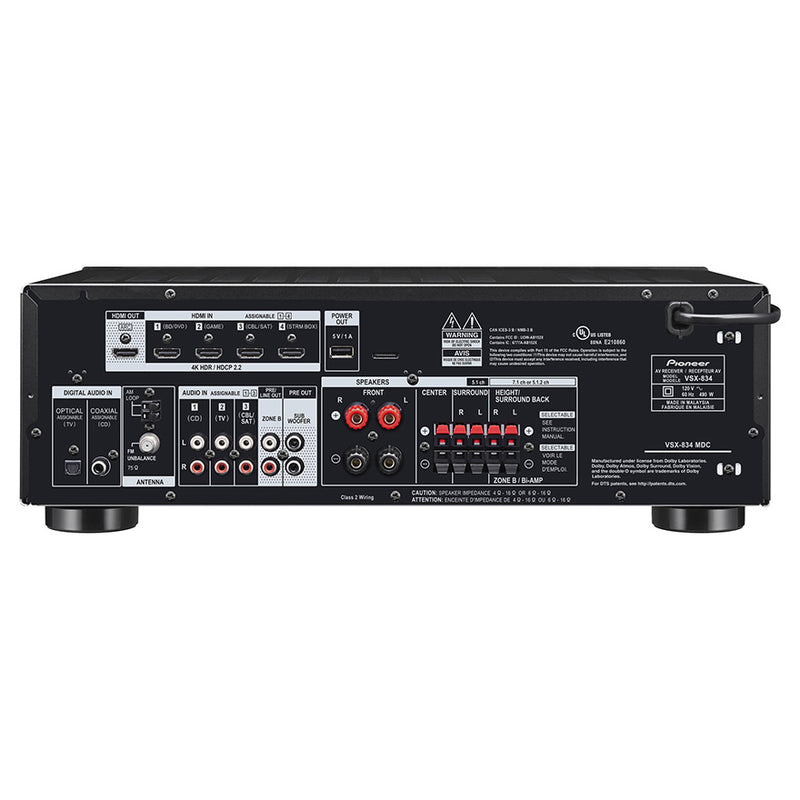 Pioneer VSX-834 7.2 Channel A/V Receiver