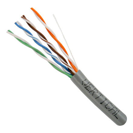 Vertical Cable 054-447GY Cat5e 350MHz 8 Conductor Cable (Gray / 1000ft)