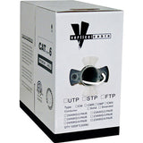 Vertical Cable 161-109/WH Cat6 8-Conductor Cable, 550MHz (1000ft Box | White)