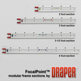 Draper 385034 FocalPoint - 126x168 (210" Diag.) Projector Screen, Video Format