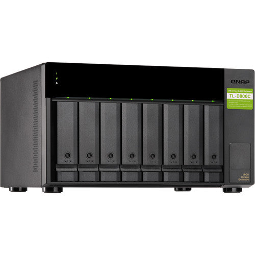 QNAP TL-D800C-US 8-Bay Desktop USB-C 3.1 Gen2 10Gbps JBOD Expansion Unit