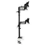 Tripp Lite DDR1327SQFC-1 Quad Full Motion Flex Arm Desk Clamp for 13" to 27" Monit