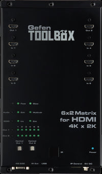 Gefen GTB-HD4K2K-642-BLK ToolBox 6x2 Matrix for HDMI 4K x 2K (Black)