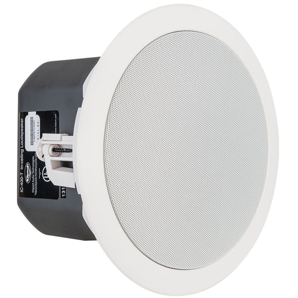 Klipsch® IC-400-T 5” 2-Way In-Ceiling Loudspeaker w/ Tractrix® Horn & 70V/100V IC-400-T-WH