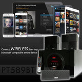 Pyle PT589BT 5.1-Channel Bluetooth® Receiver and Surround Sound Speaker System