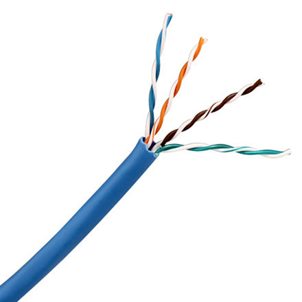 Vertical Cable 161-102/BL Cat6 8-Conductor Cable, 550MHz (1000ft | Blue)