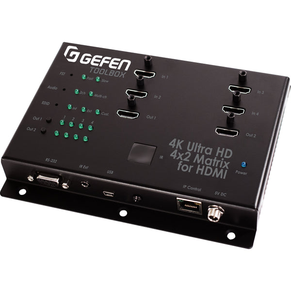 Gefen GTB-HD4K2K-442-BLK ToolBox 4x2 Matrix for HDMI 4K x 2K (Black)