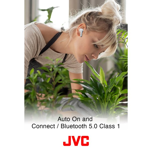 IN STOCK! JVC HA-A8TW In-Ear True Wireless Stereo Bluetooth® Earbuds with Microphone and Charging Case (White)
