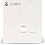 Atlona® AT-HDVS-150-TX-WP Conferencing Wallplate Switcher for HDMI and VGA with HDBaseT Output - 2x1
