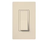 Lutron CA-1PS-LA Diva Dual-Voltage Single Pole Switch - (Light Almond | Gloss)