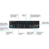 Atlona® AT-JUNO-451-HDBT 4K HDR Three-Input HDMI Switcher & Receiver w/ HDBaseT input & Switching