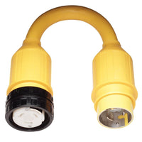 MARINCO 2418986 Pigtail Adapter, 50A 125V Male to 50A 125/250V Female