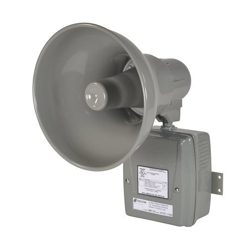 SigCom AMH-24G Amplified Speaker, 24 VAC, Grey