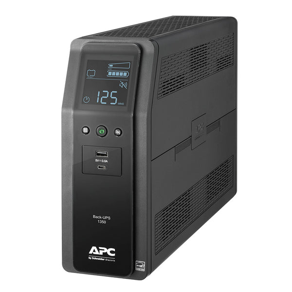 APC BN1350M2 Back-UPS PRO 10-Outlet Power Protector with 2 USB Charging Ports, AVR, and LCD Interface