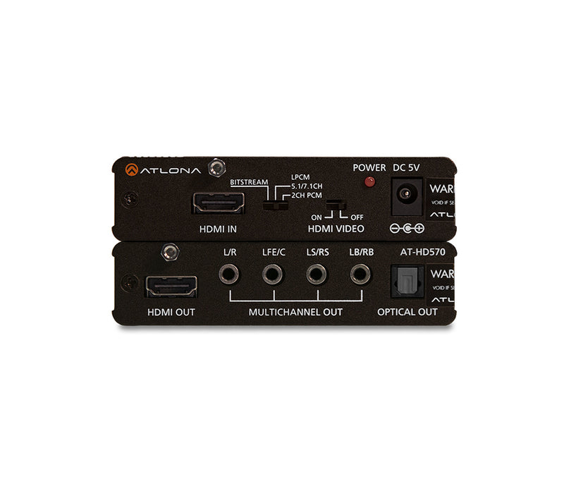 Atlona® AT-HD570 HDMI Audio De-Embedder with 3D Support