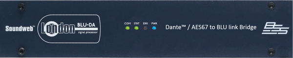 BSS Audio BSSBLU-DANFX BLU-DAN Dante/AES67 to BLU Link Bridge Processor