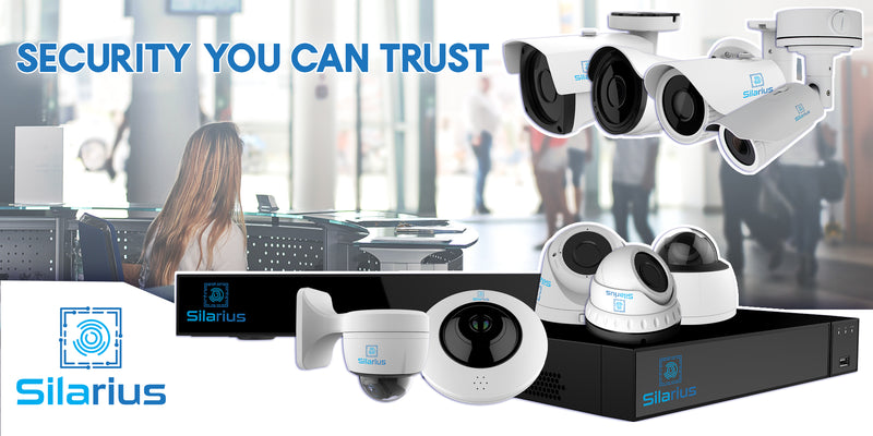 Silarius Essential NVR System Kit - Professional+ Grade - 36CH AI NVR Face Recognition and Comparison + (3) 5MP Dome Cameras + (3) 5MP Bullet Cameras + Brackets and FREE WD 2TB HDD
