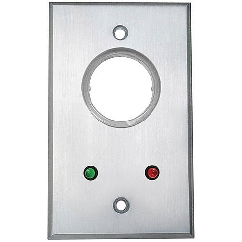 Camden CM-1110-7224 Key Switch, SPST Maintained, Red and Green 24V LEDs Mounted On Faceplate