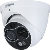 Dahua DH-TPC-DF1241N-D7F8 256 x 192 Hybrid Thermal Network Eyeball Camera, 7mm, Visible-light 8mm