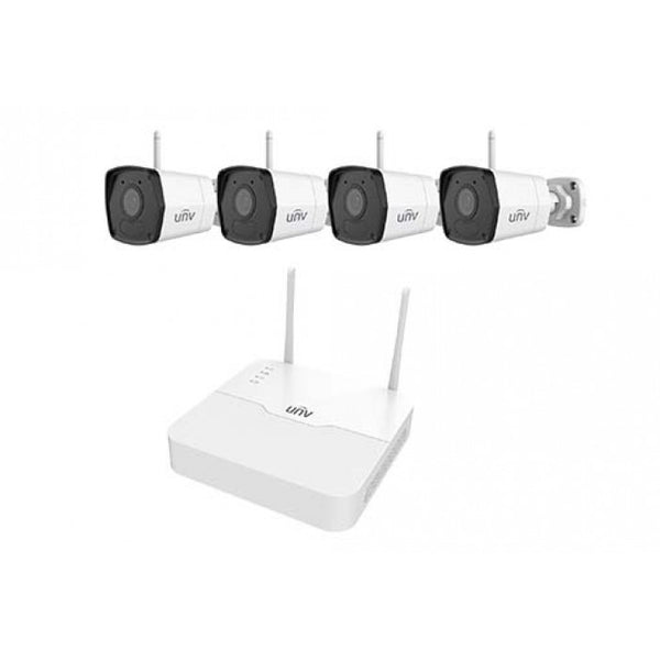 Uniview KIT-NVR301-04LS3-W-4-2122LB-ABF40WK-G Wi-Fi Kit 4 Channel NVR with 4 x 2 Megapixel Bullet Cameras with 4mm Lens