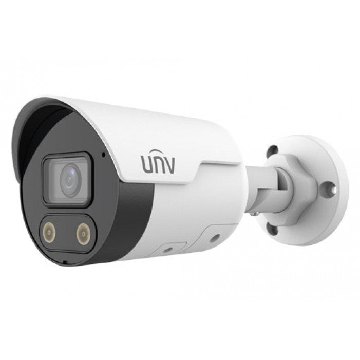 Uniview IPC2124SB-ADF28KMC-I0 4 Megapixel HD Light and Audible Warning Fixed Bullet Network Camera with 2.8mm Lens