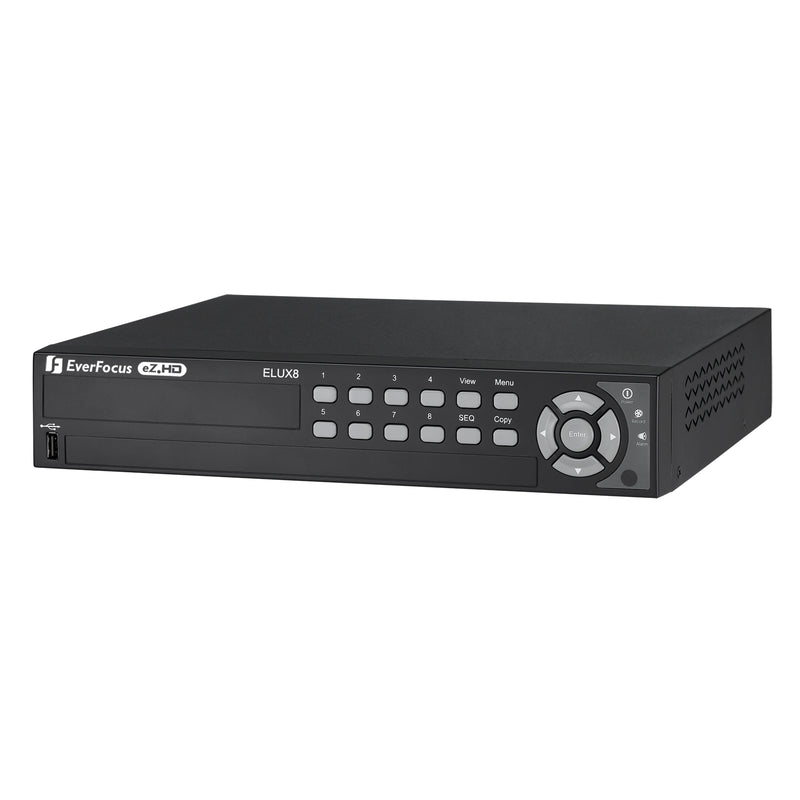 EverFocus ELUX8/1T 8CH, H.264, 1080p Hybrid DVR, 1TB