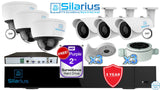 Silarius Essential NVR System Kit - Professional+ Grade - 36CH AI NVR Face Recognition and Comparison + (3) 5MP Dome Cameras + (3) 5MP Bullet Cameras + Brackets and FREE WD 2TB HDD
