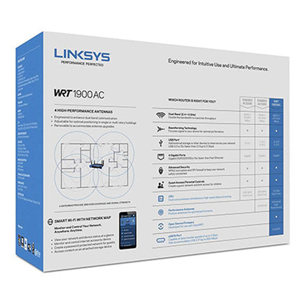 Linksys® WRT1900AC AC1900 Dual-Band Smart Wi-Fi Wireless Router