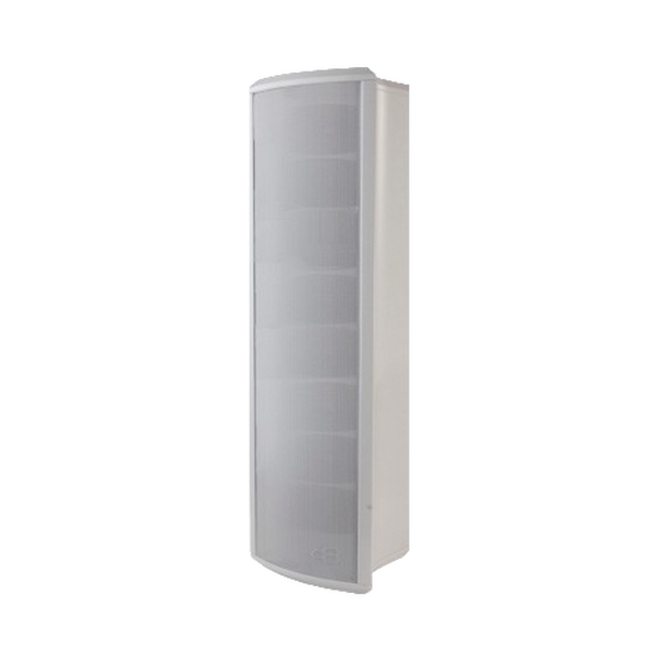Honeywell L-POM40A Outdoor Column Loudspeaker, Configurable to 40, 20, 10 or 5 Watts, White, Aluminum