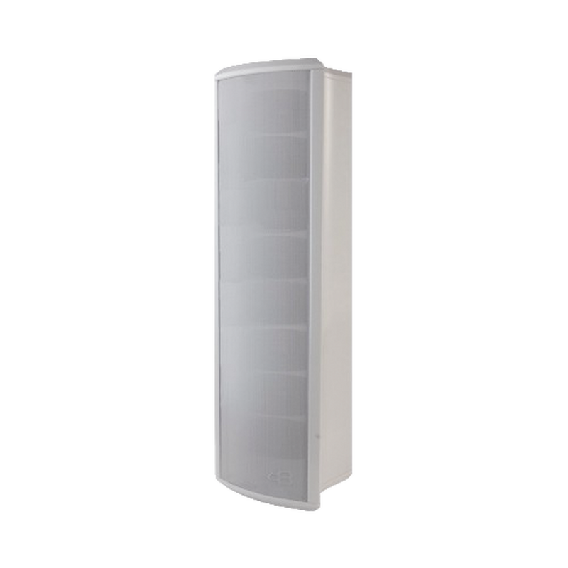 Honeywell L-POM40A Outdoor Column Loudspeaker, Configurable to 40, 20, 10 or 5 Watts, White, Aluminum
