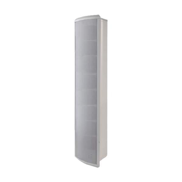 Honeywell L-POM80A Outdoor Column Loudspeaker, Configurable to 80, 40, 20 or 10 Watts, White, Aluminum