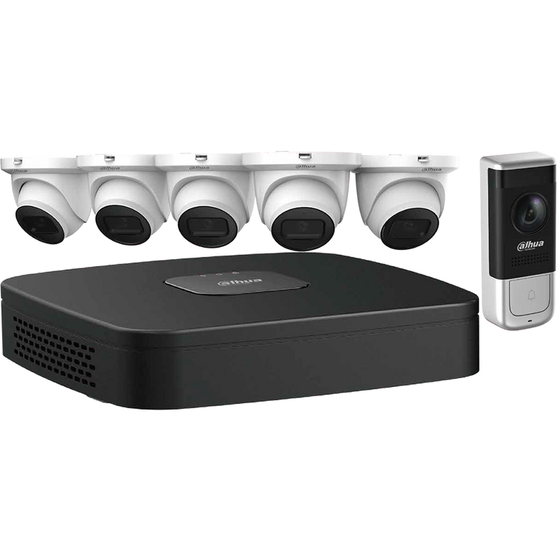 Dahua N484E62A 8-Channel Video Doorbell Security System