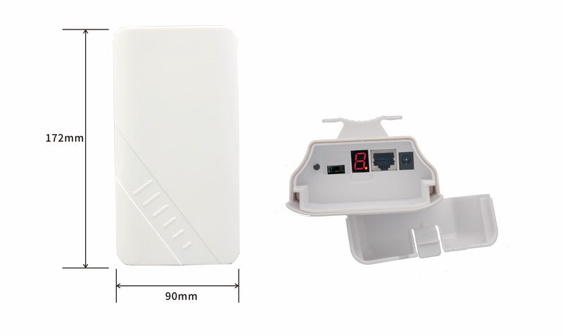 Silarius SIL-P2P2400MB7900FT24GHZ Outdoor CPE P2P 2.4GHz 300Mbps - Pair (Up to 1Km/3280ft)
