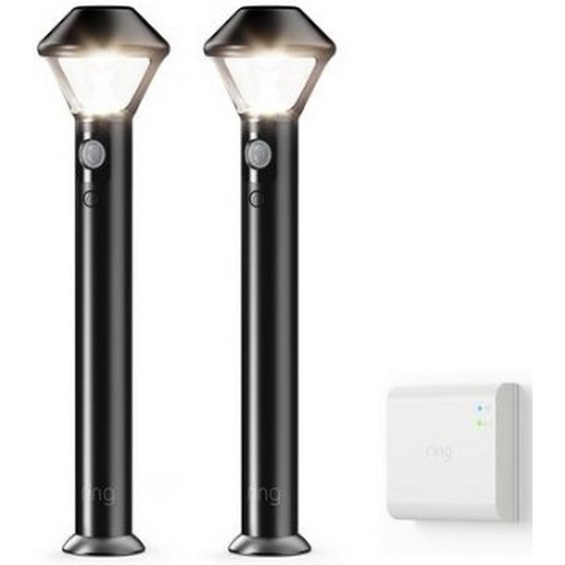 Ring 5LP3X9-BEN0 Smart Lighting Pathlight Kit- 2 Pathlights 1 Bridge