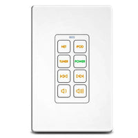 RTI RK1-8 8 Button Lighted In-wall Universal System Controller- white