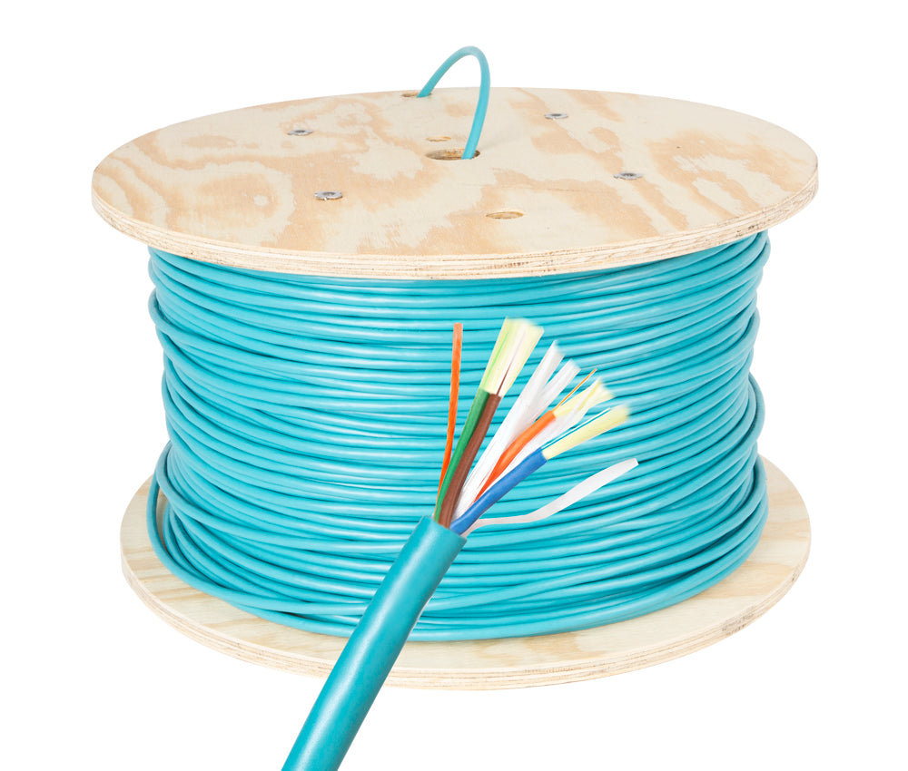 Cleerline 4B50125OM3P 4 Strand Breakout Fiber Optic Cable - 1000 Ft ...