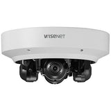 Hanwha PNM-9084QZ1 Wisenet 8MP WDR Multi-Sensor PTRZ Camera, 3-6mm Motorized Varifocal Lens, White (Replaces PNM-9084QZ)