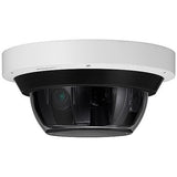 Hanwha PNM-9084RQZ1 Wisenet 4 x 2MP Multi-Directional PTRZ Camera, 3.2-10mm Motorized Varifocal Lens, White (Replaces PNM-9084RQZ)