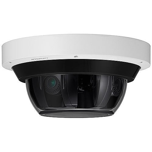 Hanwha PNM-9084RQZ1 Wisenet 4 x 2MP Multi-Directional PTRZ Camera, 3.2-10mm Motorized Varifocal Lens, White (Replaces PNM-9084RQZ)