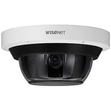 Hanwha PNM-9085RQZ1 Wisenet 4 x 5MP Multi-Sensor, Multi-Directional PTRZ Camera, 4.13-9.4mm(2.3x) Motorized PTRZ Varifocal Lens, White (Replaces PNM-9085RQZ)