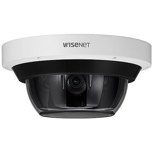 Hanwha PNM-9085RQZ1 Wisenet 4 x 5MP Multi-Sensor, Multi-Directional PTRZ Camera, 4.13-9.4mm(2.3x) Motorized PTRZ Varifocal Lens, White (Replaces PNM-9085RQZ)