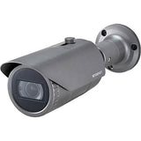 Hanwha QNO-7082R Wisenet Q-Series 4MP IR Bullet Camera, 2-10mm Motorized Focal Lens, Dark Gray