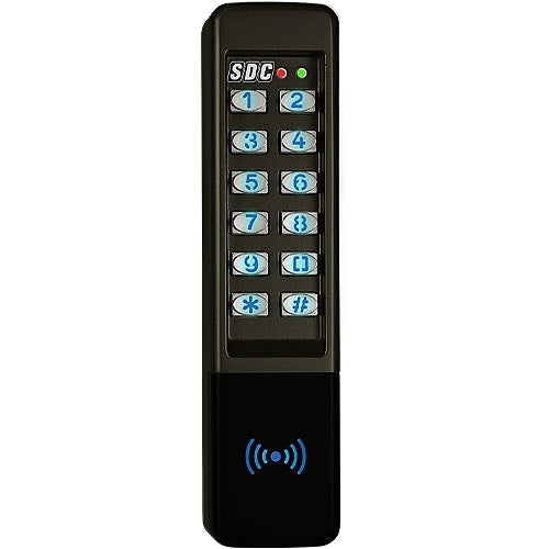 SDC 923P Indoor/Outdoor Narrow Self-Contained Keypad with Integrated Proximity Reader