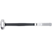SDC S4101PU36RE 36" Electrified Industrial Rim Exit Device, Exit Only (No Trim), Panic Device, Dull Stainless, Request-To-Exit (REX), Motorized Electric Latch Retraction & Dogging