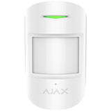 AJAX 42796.06.WH3 Wireless Motion and Glass Break Detector with Pet Immunity, White