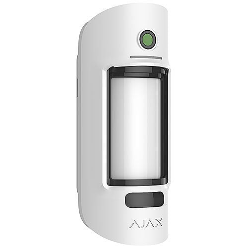 AJAX 42821.84.WH3 Wireless Outdoor Motion Detector with Visual Alarm Verification, Anti-Masking, and Pet Immunity, White