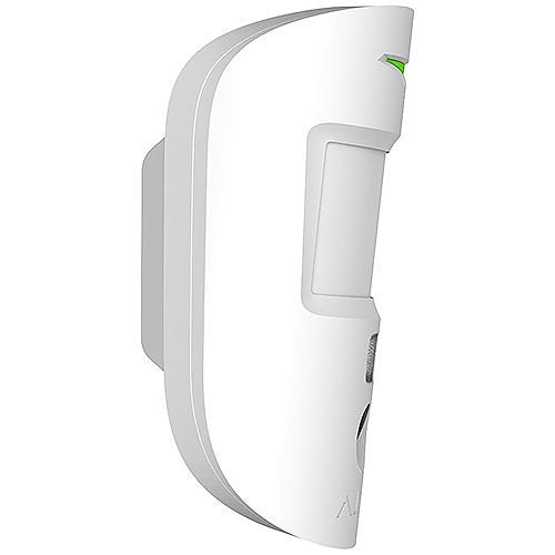 AJAX 42820.23.WH3 Wireless Motion Detector with Visual Alarm Verification and Pet Immunity, White