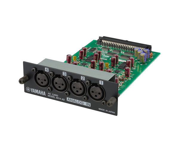 Yamaha YAC-MY4AD Pro 4-Channel Line Level Analog Input Card