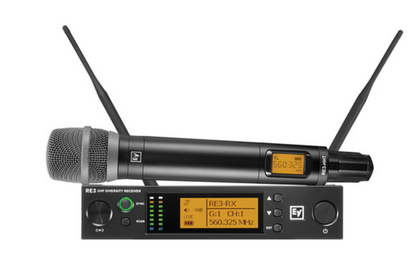 Electro-Voice RE3-RE520-6M Wireless Handheld Microphone System with RE520 Wireless Mic (6M: 653 to 663 MHz)