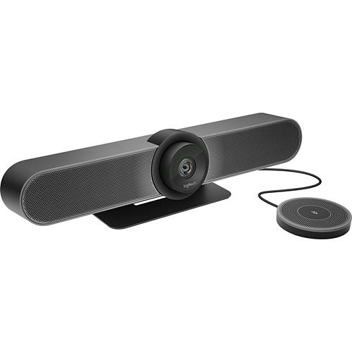 Logitech 960-001101 MeetUp All-In-One 4K Conference Cam with Ultra-Wide Lens for Small Rooms